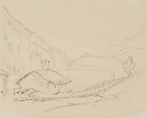 Kapelle in Bürghen bei Leuk, Schweiz