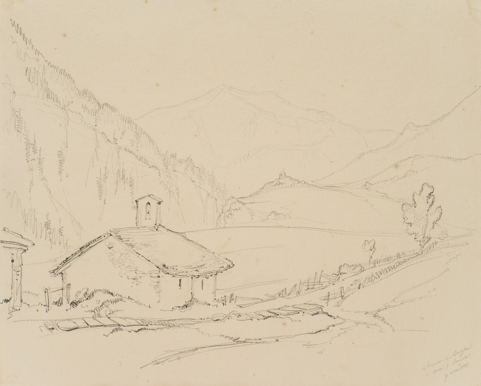 Kapelle in Bürghen bei Leuk, Schweiz