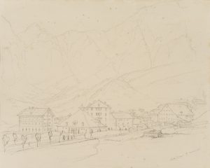 Ansicht von Leukerbad VS, Schweiz