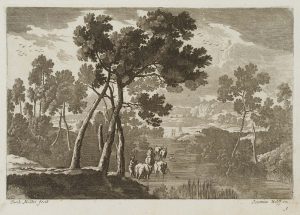 Italienische Landschaft mit Hirten