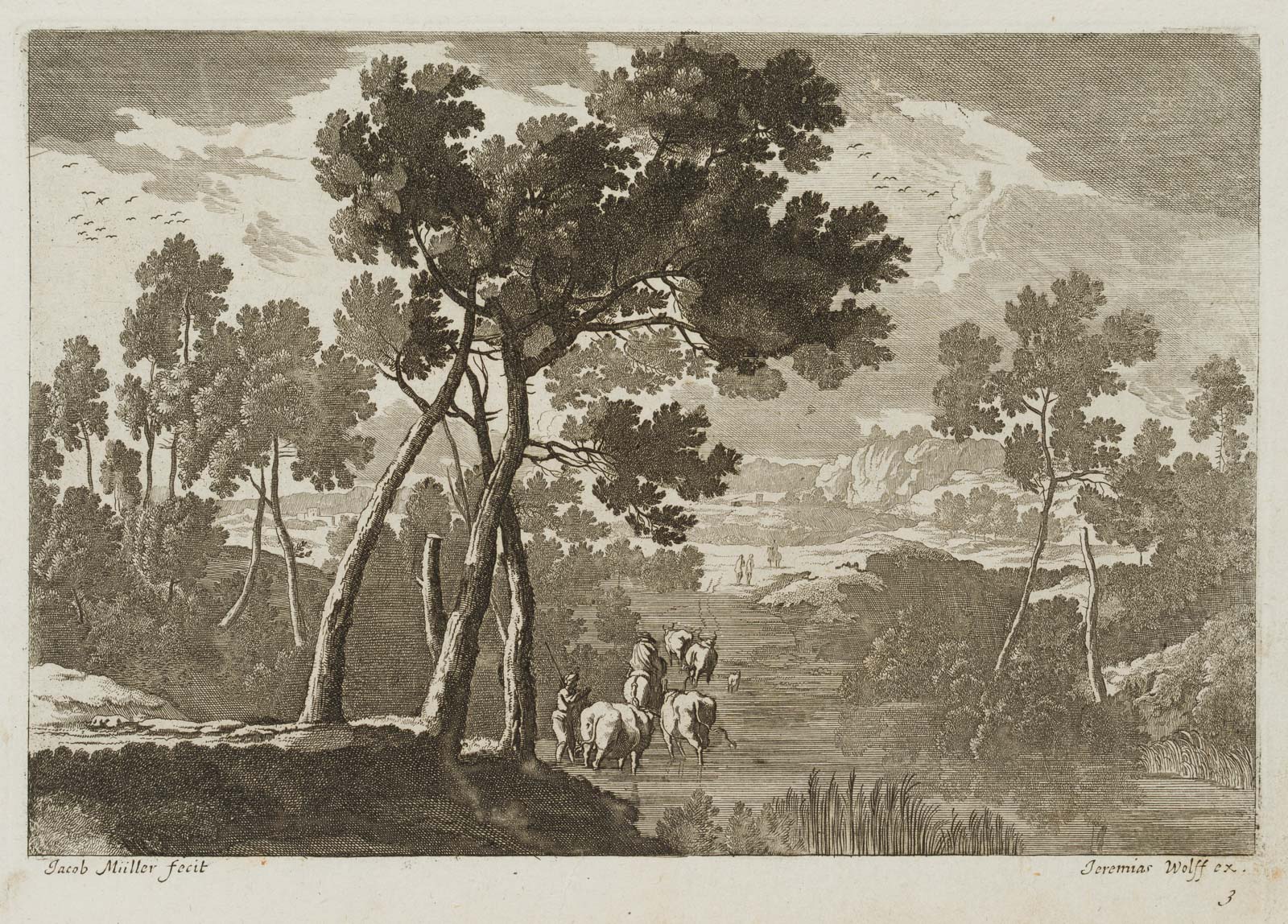 Italienische Landschaft mit Hirten