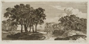Arkadische Landschaft mit Auwald