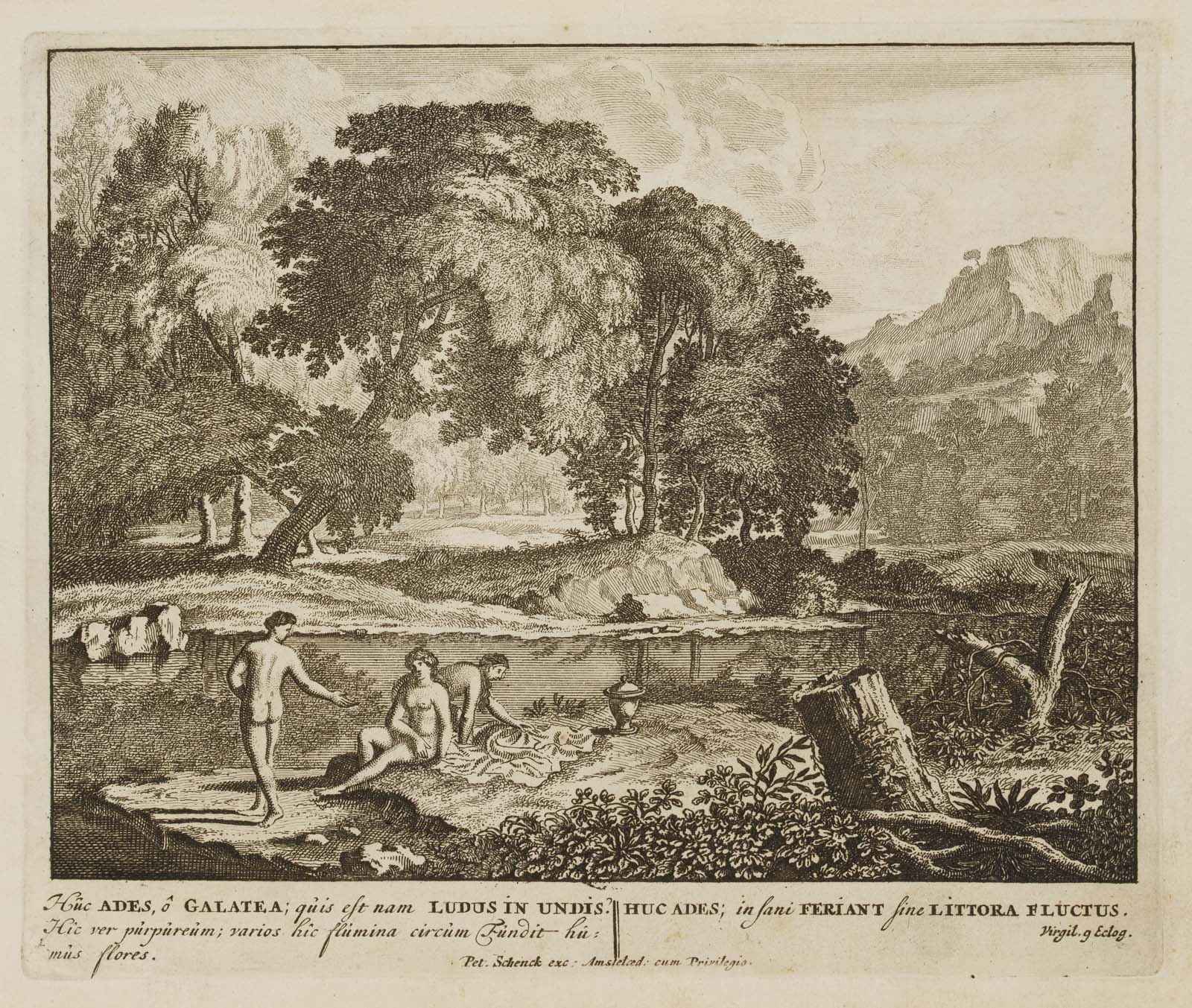 Landschaft mit Galatea, nach Vergil