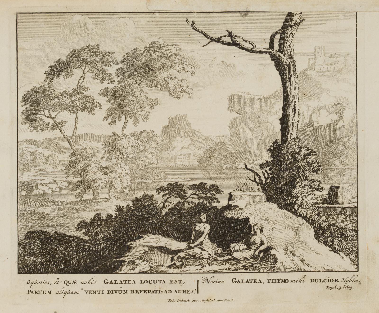 Galatea in Landschaft, nach Vergil