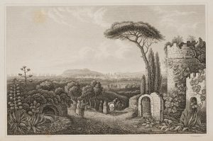 Ansicht von Nizza, Ruine am Wegrand