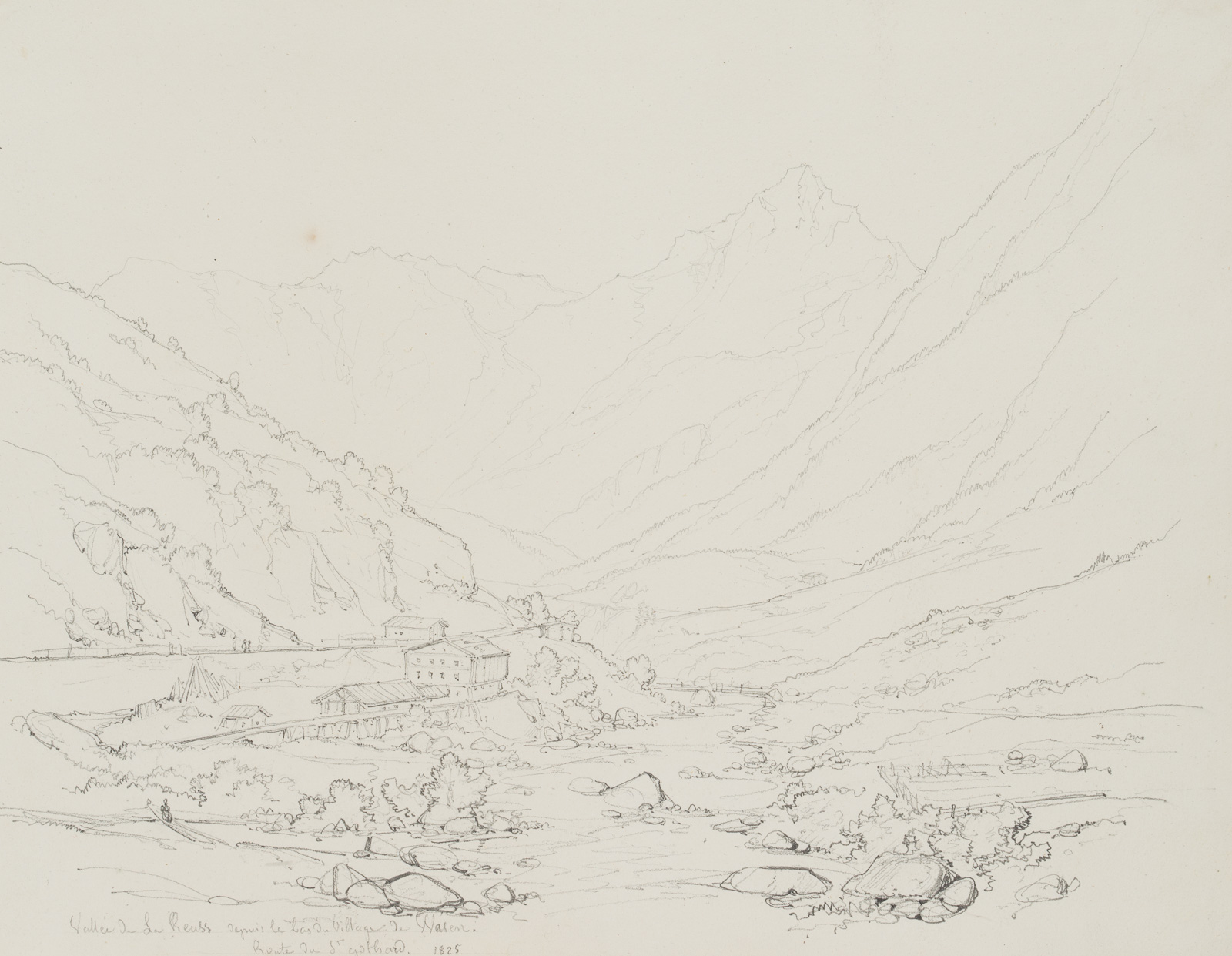 Reuss Tal bei Wassen, St. Gotthard