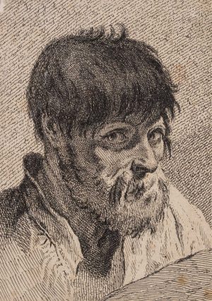 Kopfstudie eines Bärtigen