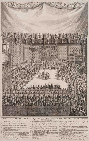 Ordre de la séance du lit de justice