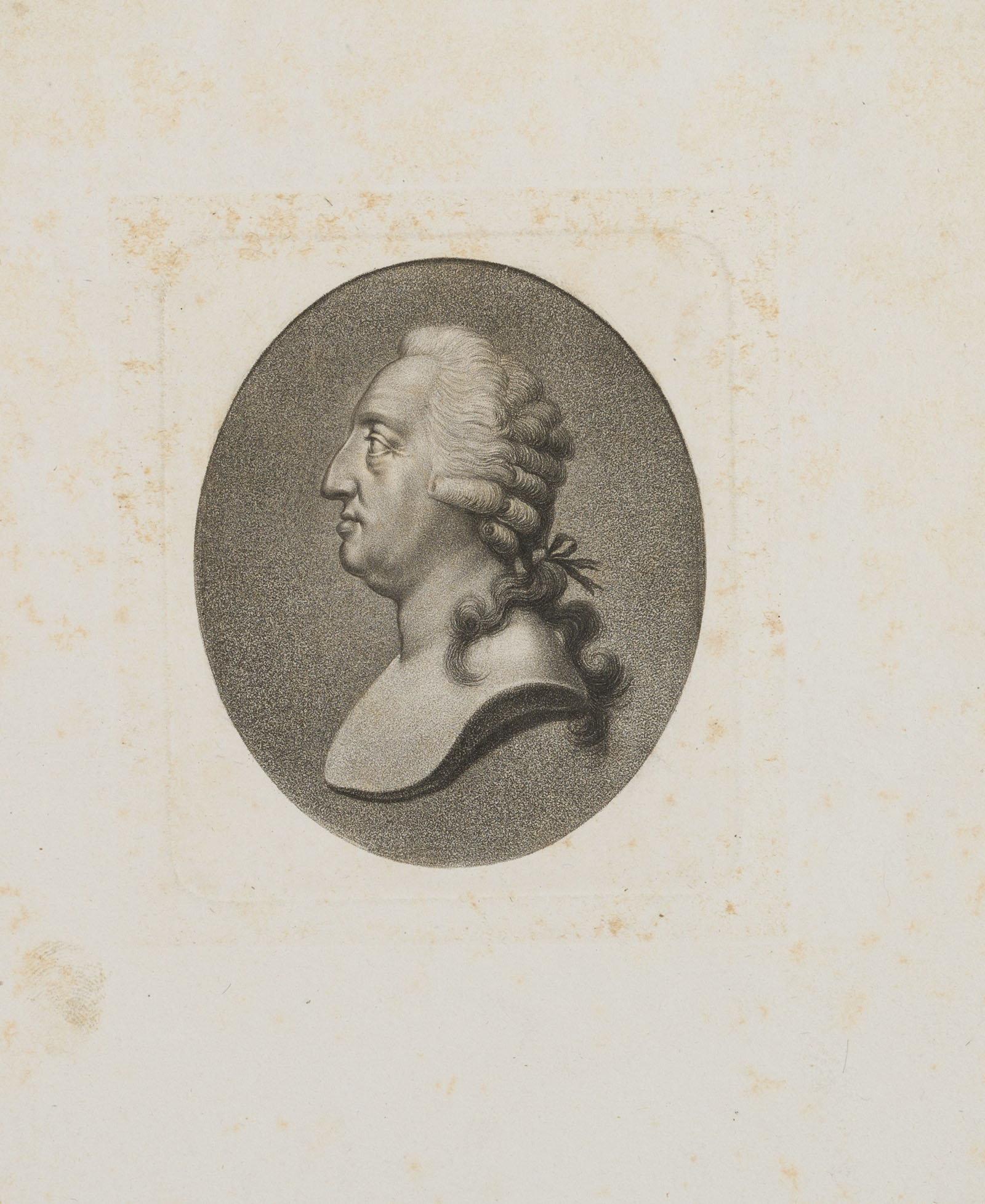 Büste des Ludwig XXI., im Profil
