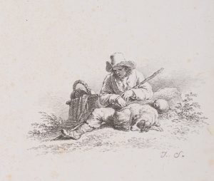 Rastender Hirtenjunge