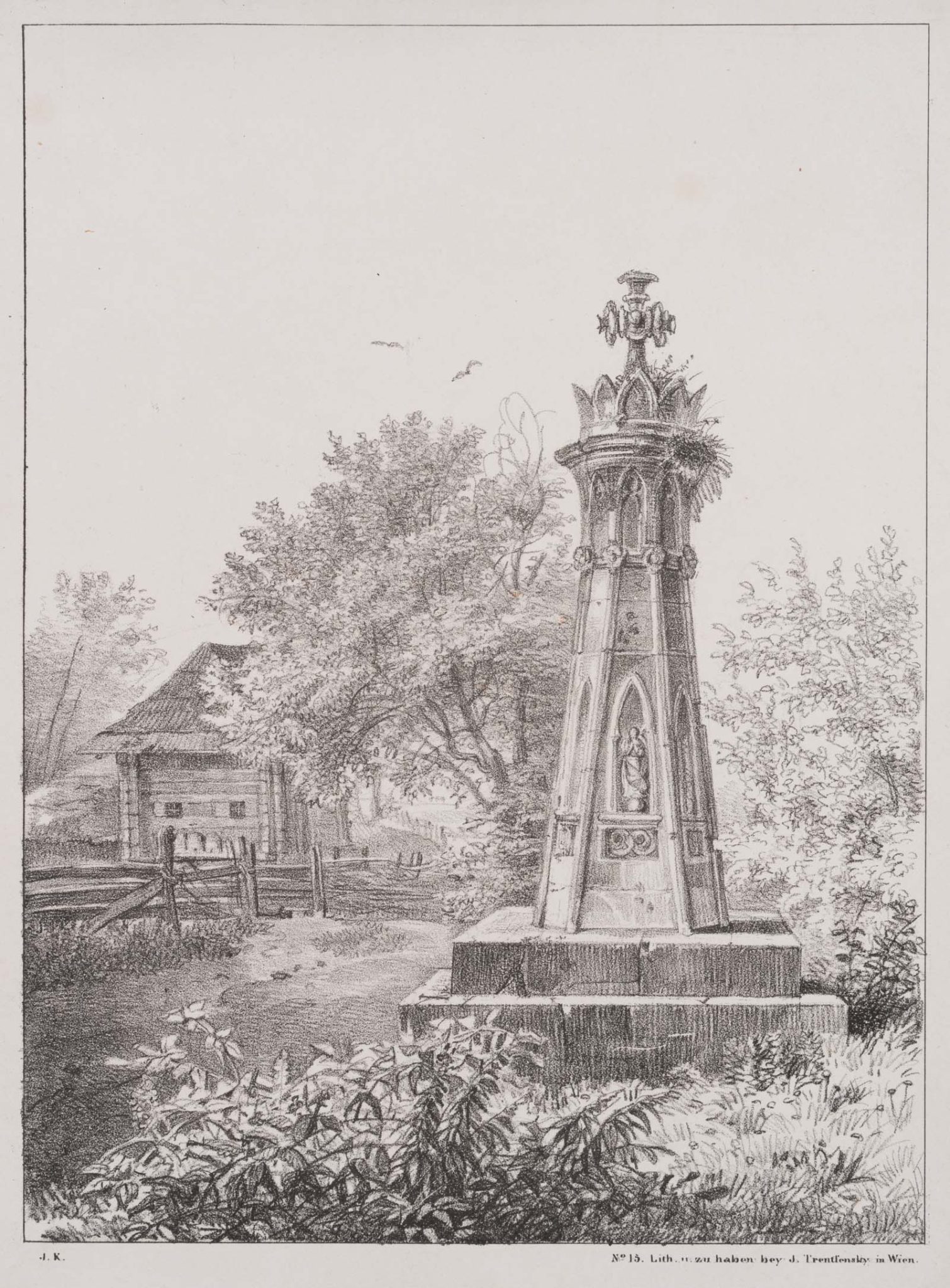 Gedenkstein, Neugotisches Denkmal