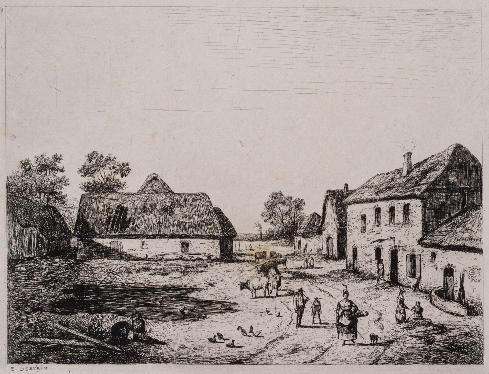 Bauernhof mit Tieren