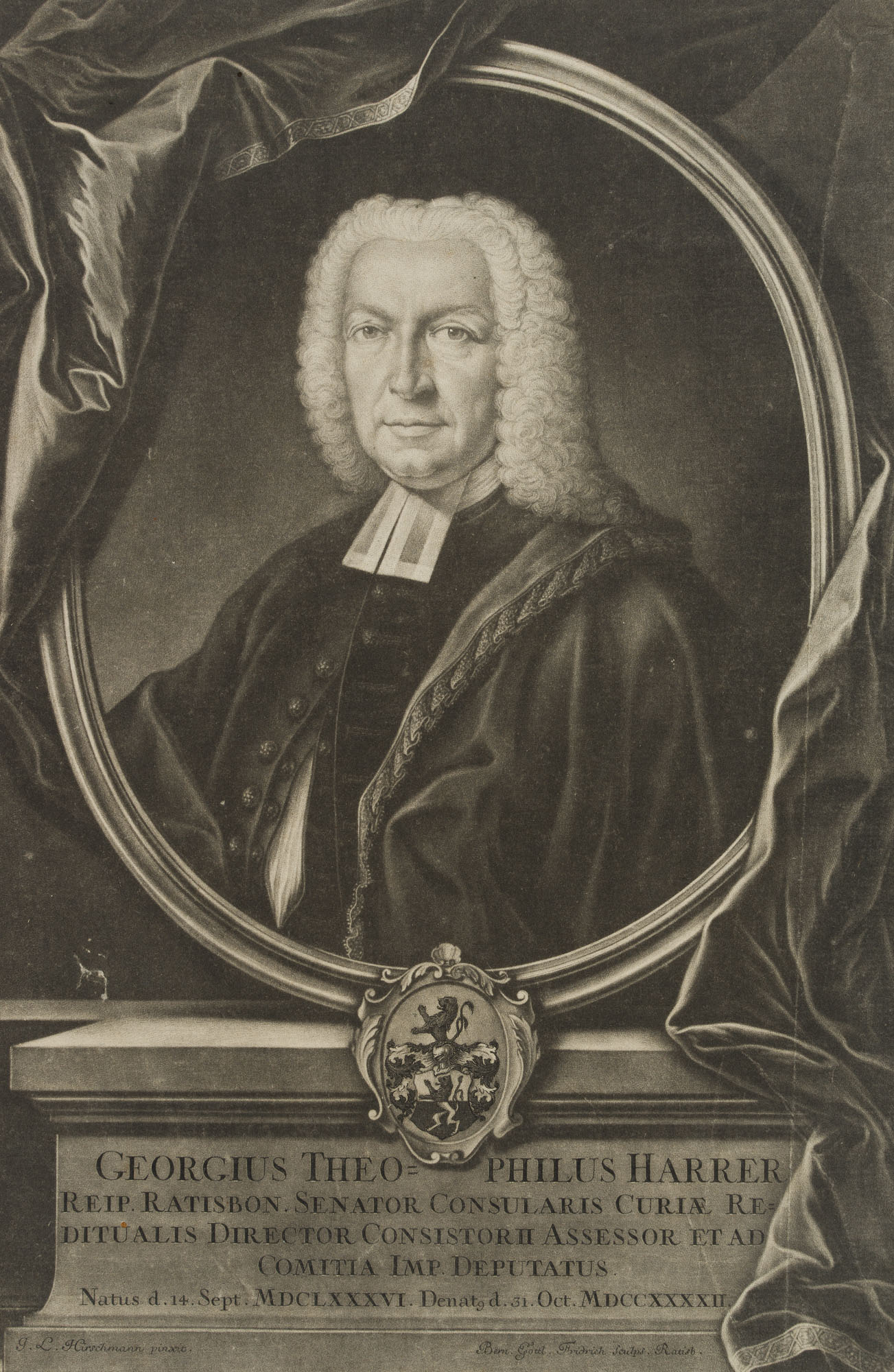 Porträt des Georg Theophil Harrer