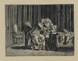 Interieur mit Paar