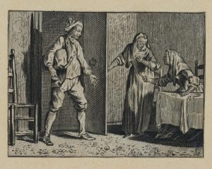 Mann mit zwei Nonnen, Kupf XXIII