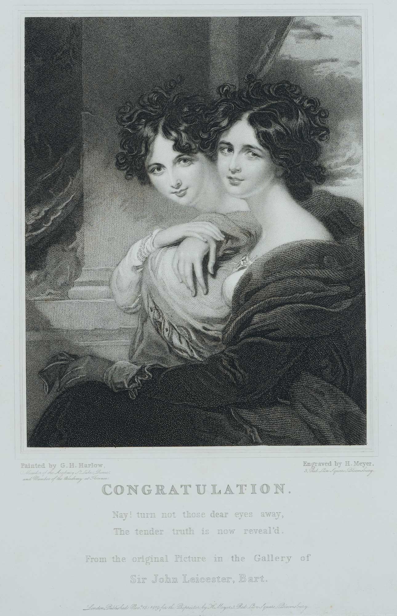 'Congratulation', zwei junge Damen