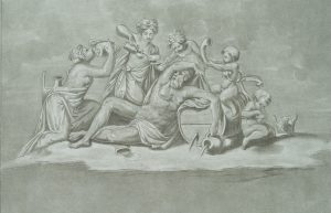 Trinkgelage mit dem Weingott Bacchus