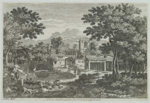 Arkad. Landschaft mit Tempelanlage