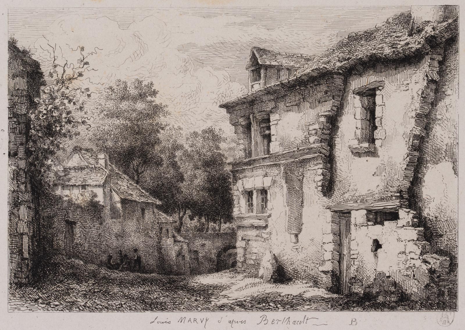 Innenhof eines altem Gehöfts