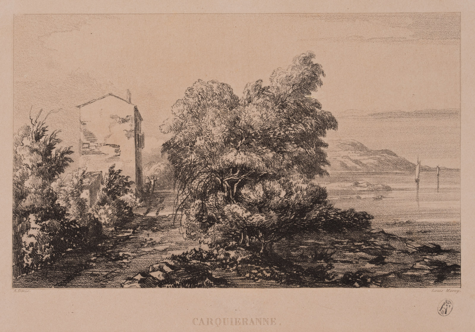 Blick auf Meer und Küste