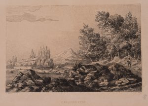 Blick auf steinige Uferlandschaft