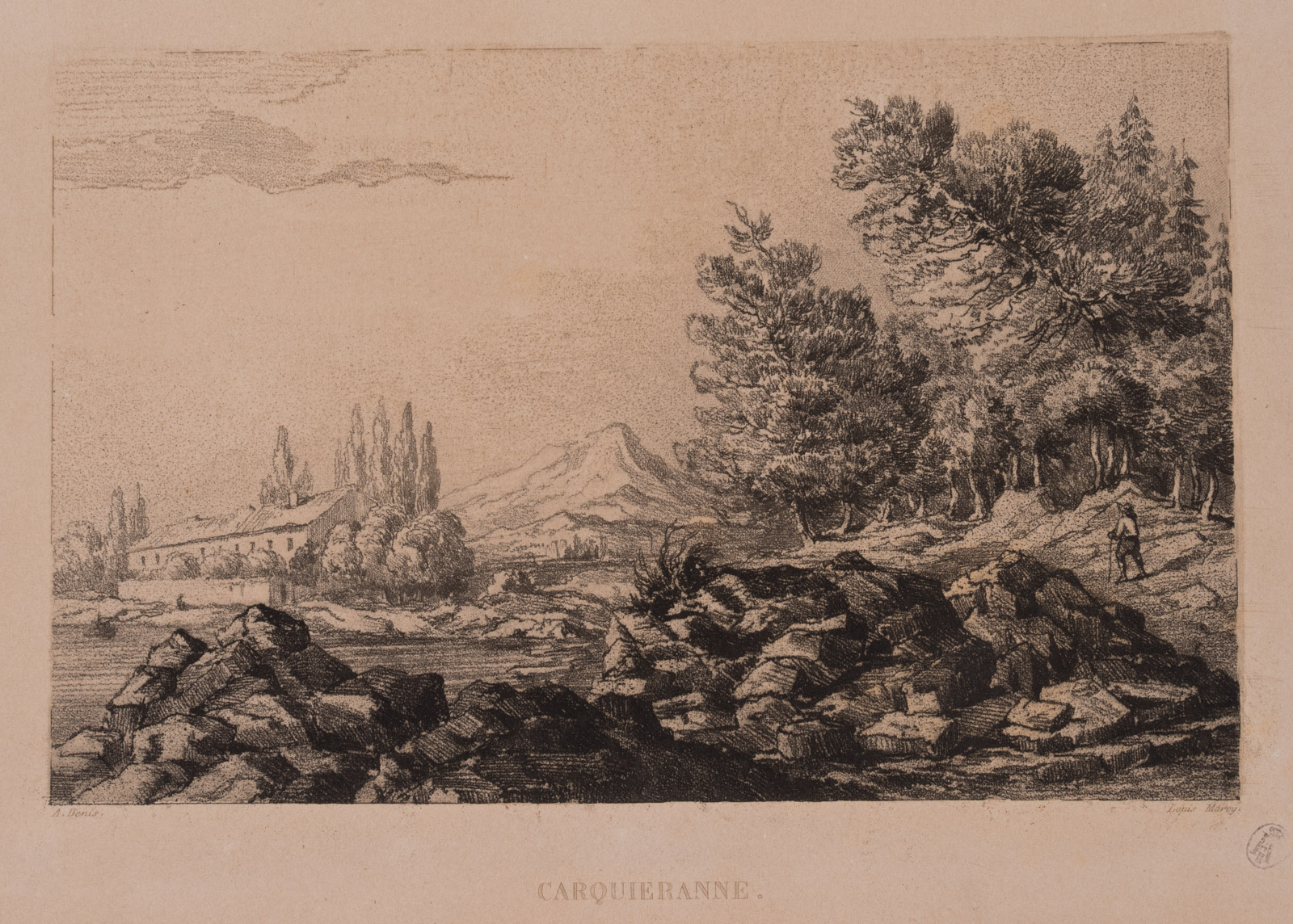 Blick auf steinige Uferlandschaft