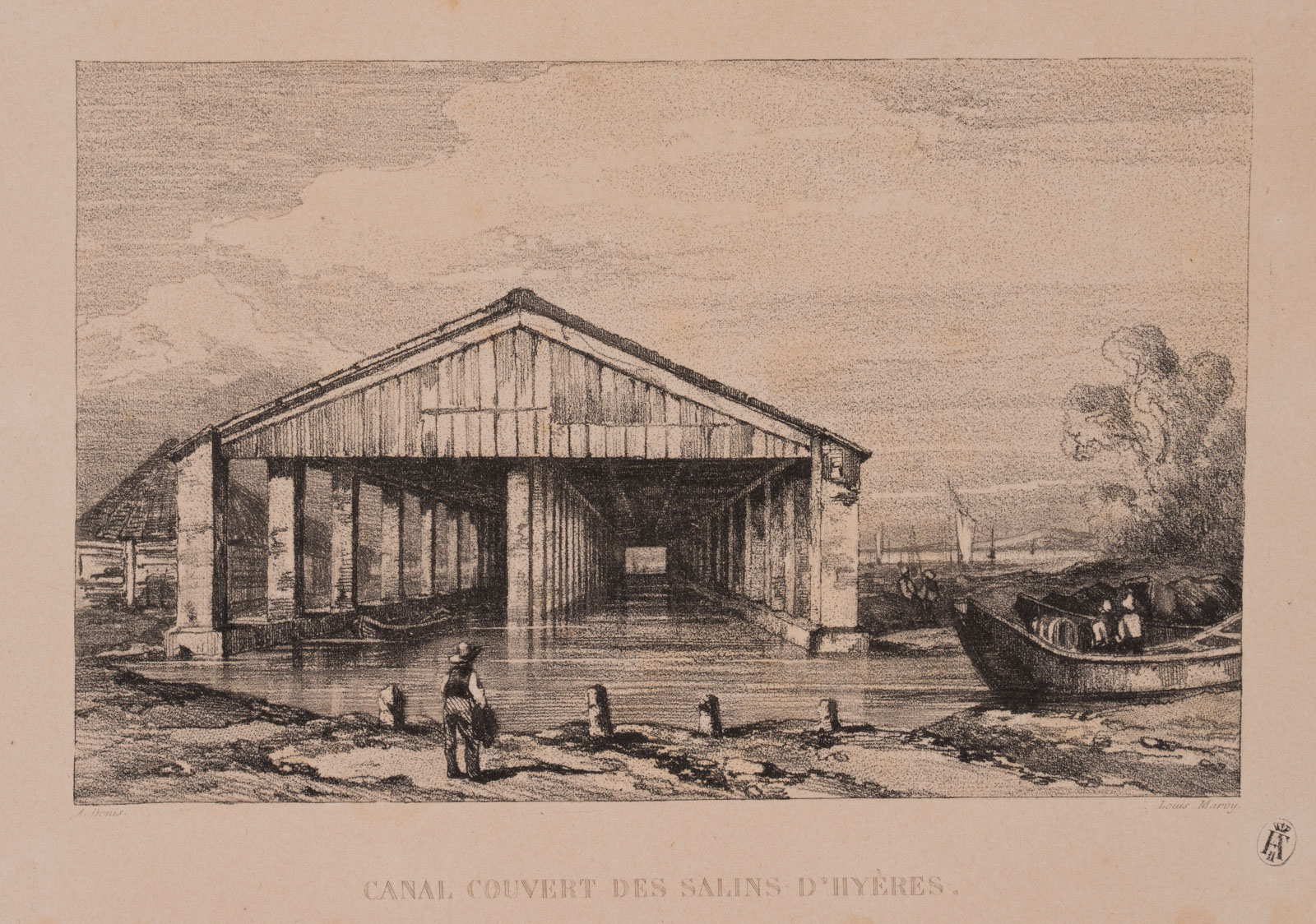 Kanal der Salinen von Hyères