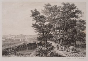 Bauer auf einer Landstraße