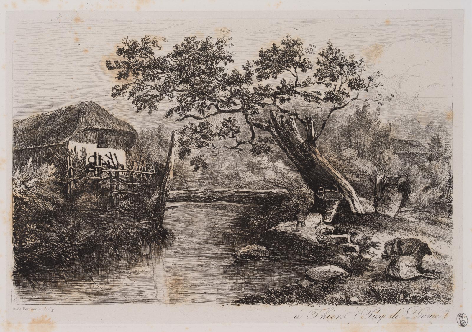 Hütte am Fluss