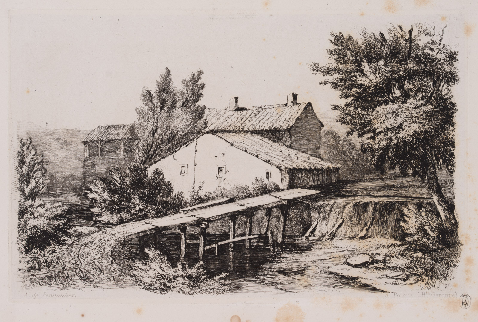 Hof am Fluss bei Pointis