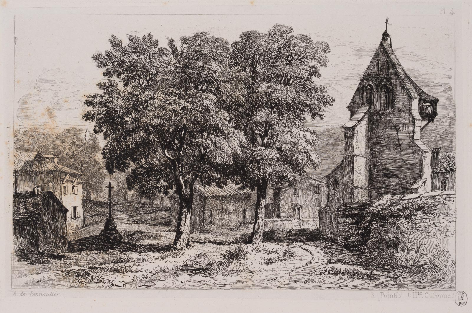 Dorfplatz, Pointis, Haute Garonne