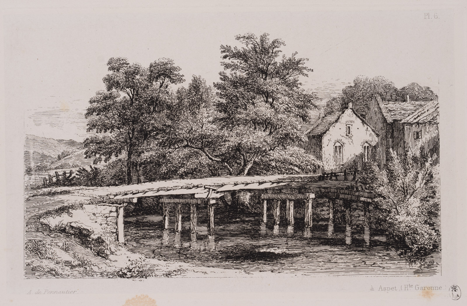 Brücke und Gehöft, Aspet