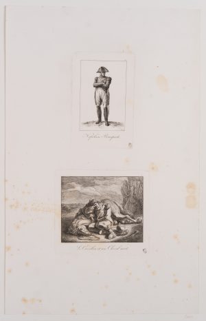 Napoleon-Portrait und Kavallerist