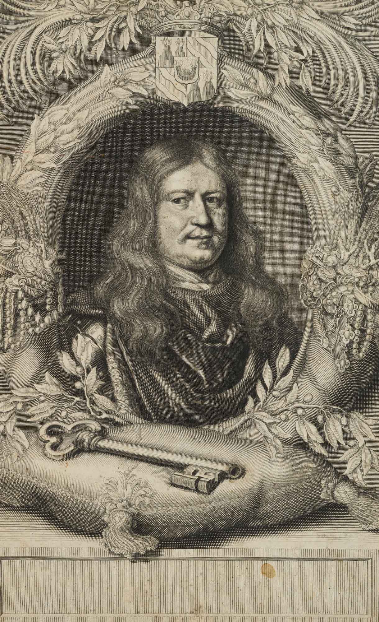 Mann in Gewand und Rüstung