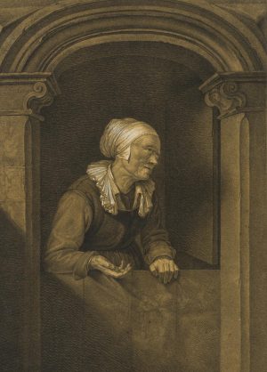 Bettelnde Alte