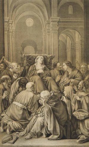 Marientod. Sterbende Maria