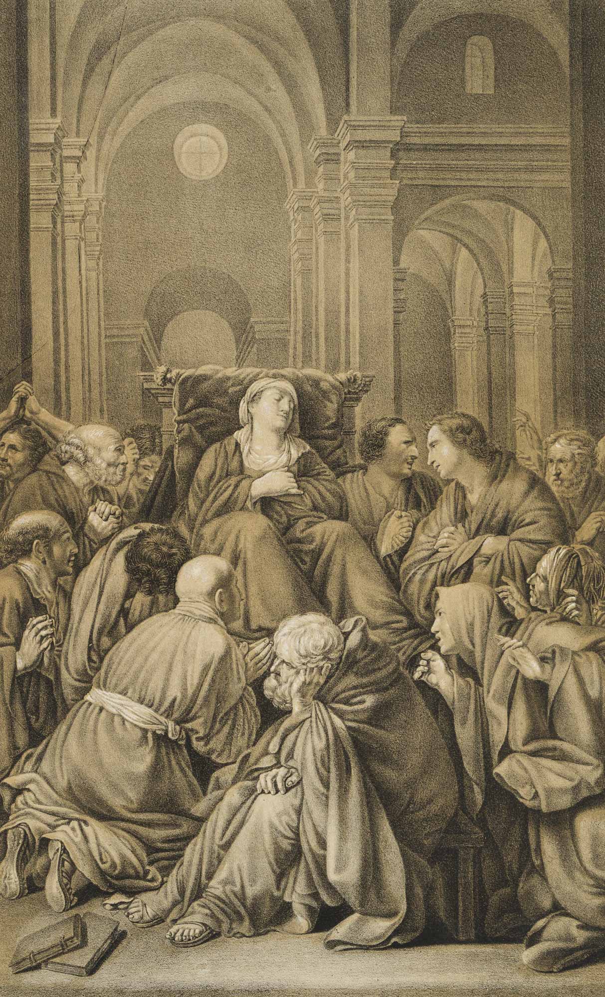 Marientod. Sterbende Maria