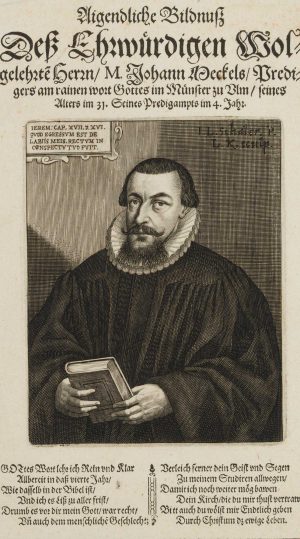 Theologe M. Johann Deckel(?)