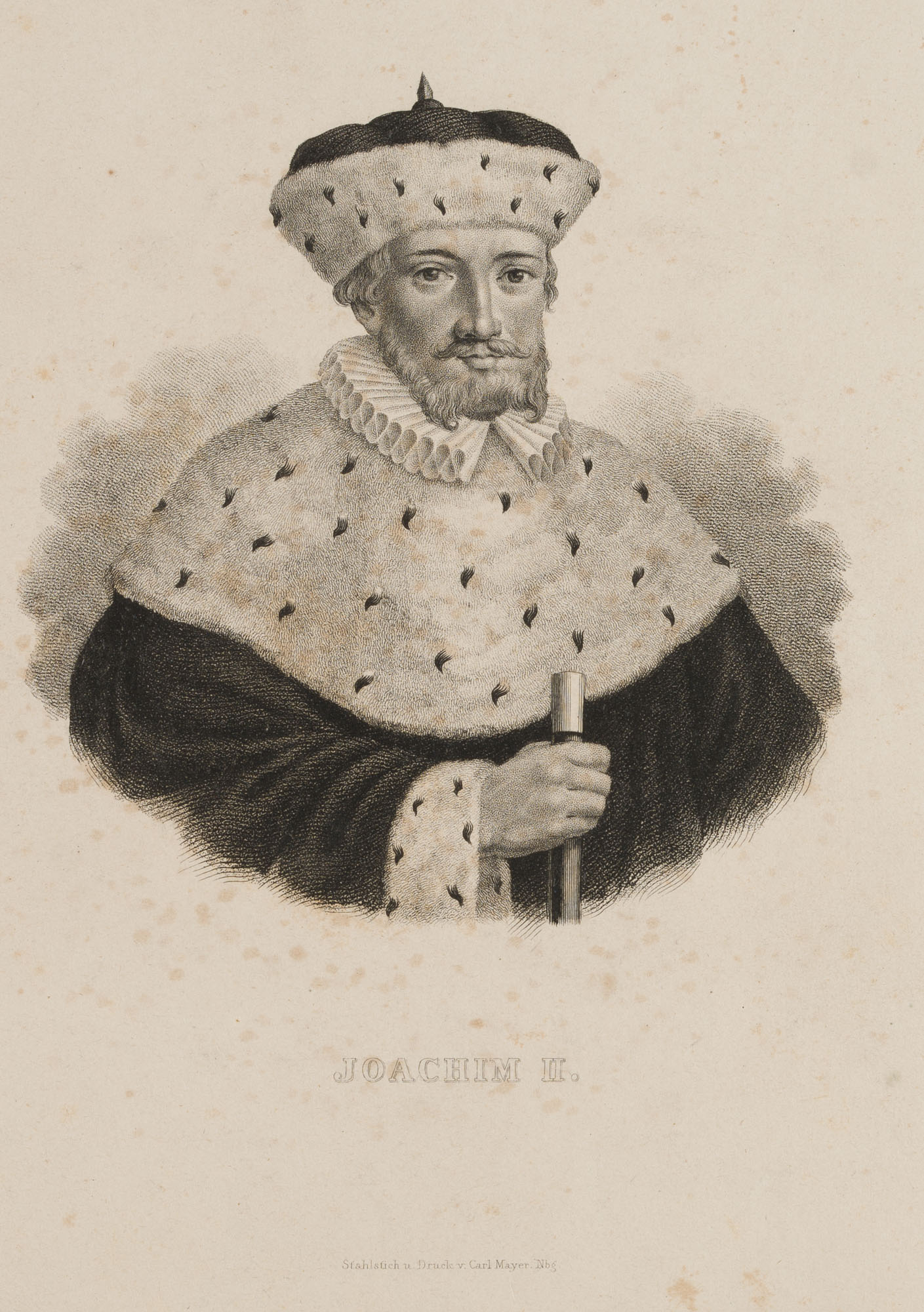 Joachim II. im Kurornat mit Kurhut