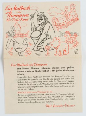 Thompson. Pilo Schuhpflege. Werbung