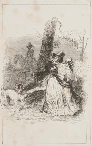 Abendspaziergang mit Hundebegegnung