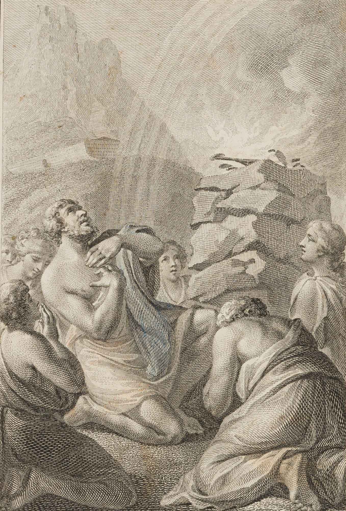 Noah dankt Gott für seine Erretung