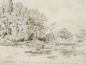 Ländliche Idylle mit Brücke