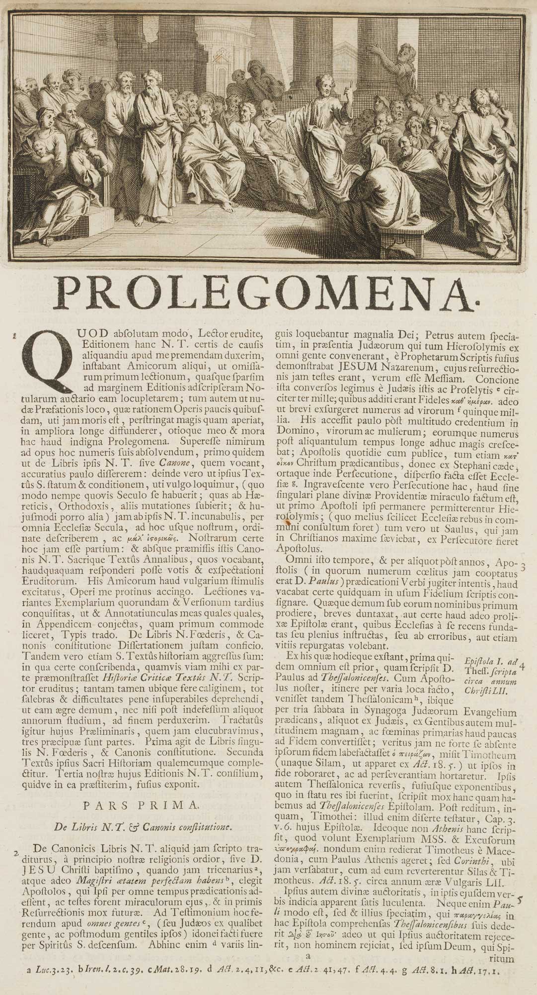 Titelvignette mit predigendem Paulus