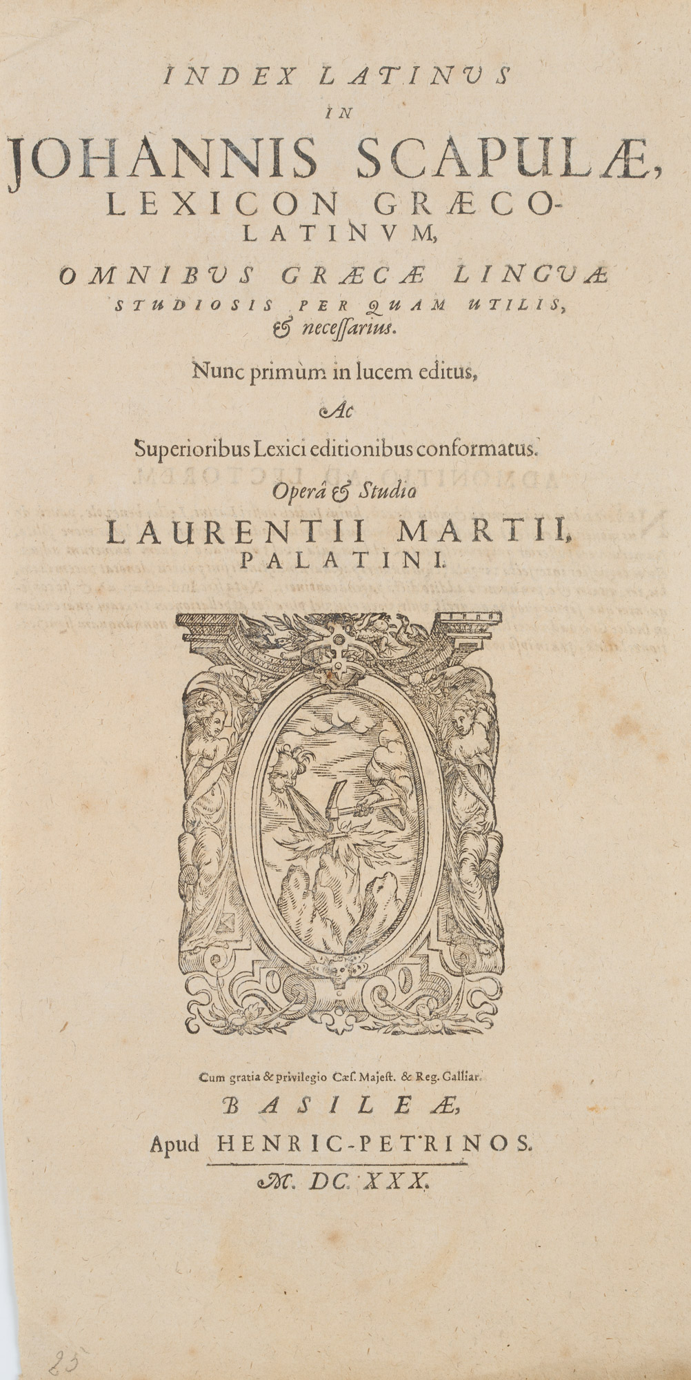 Titel, Lexicon Graeco-Latinum