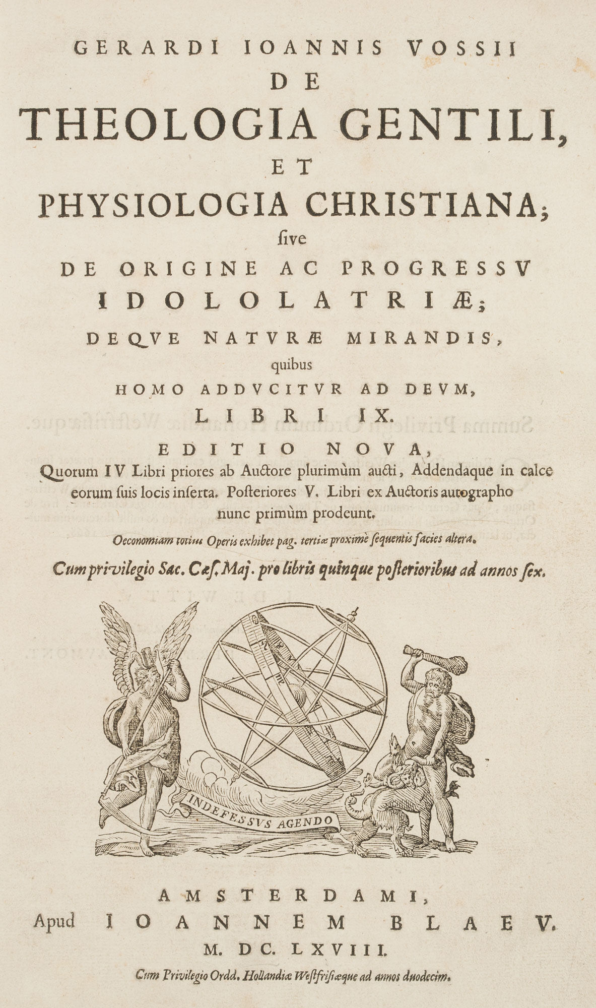 Titel, De theologia gentili