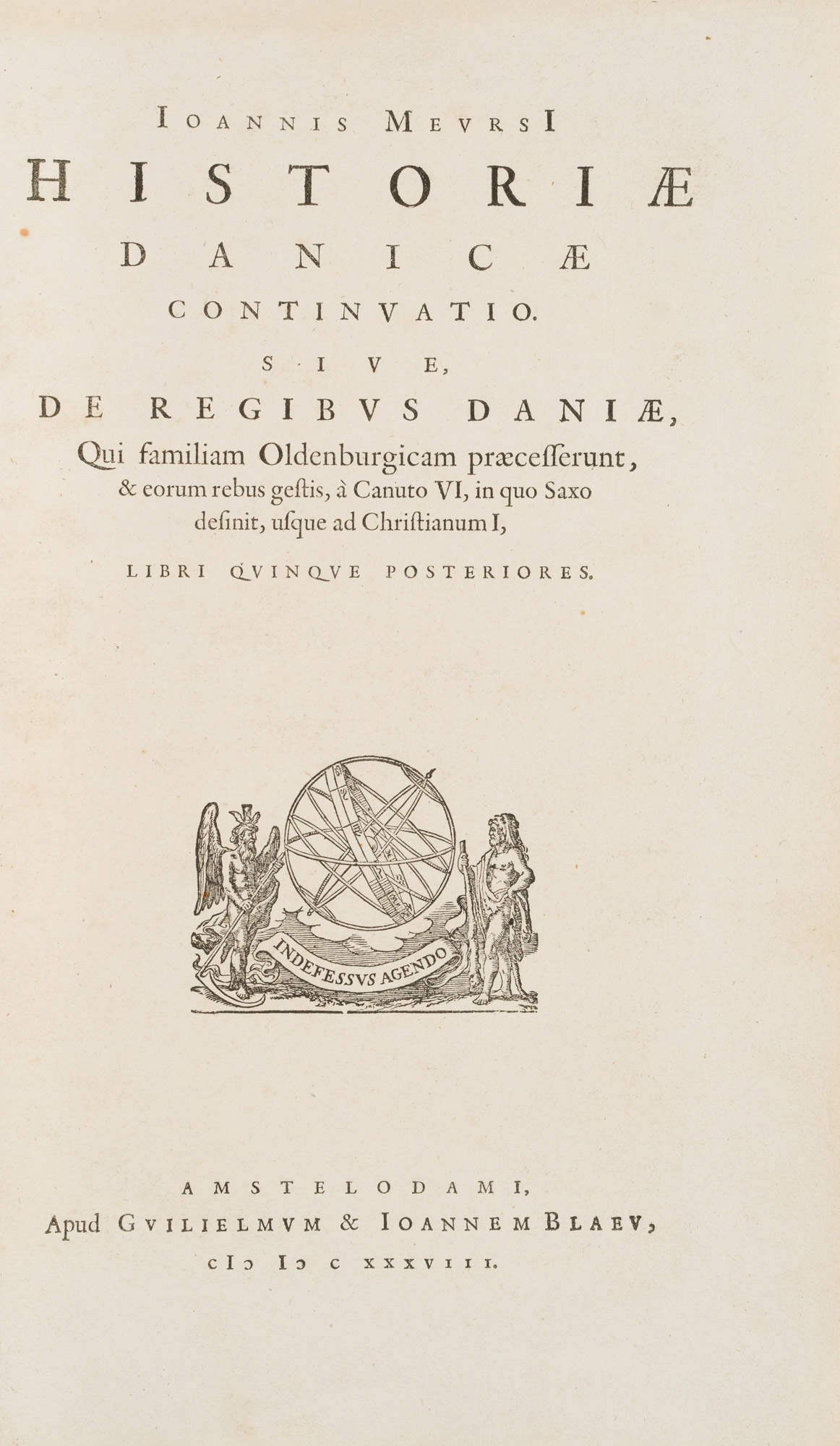 Titelblatt, Historiae Danicae