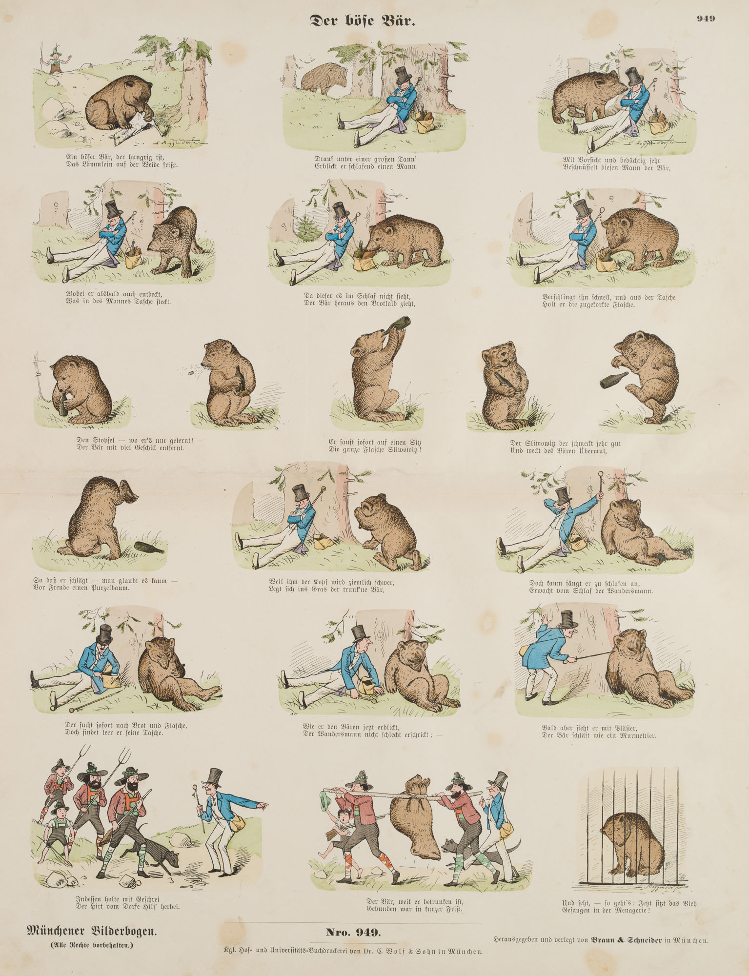 Der böse Bär, Münchener Bilderbogen