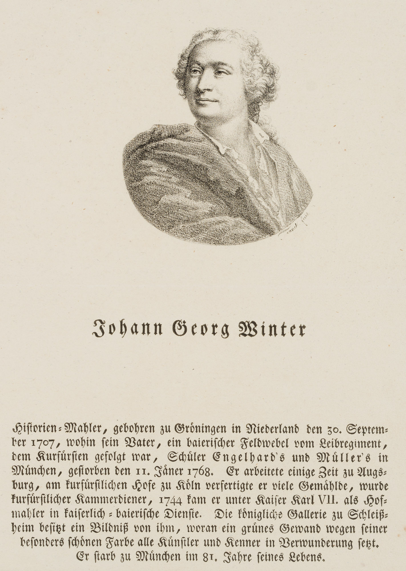 Maler Johann Georg Winter