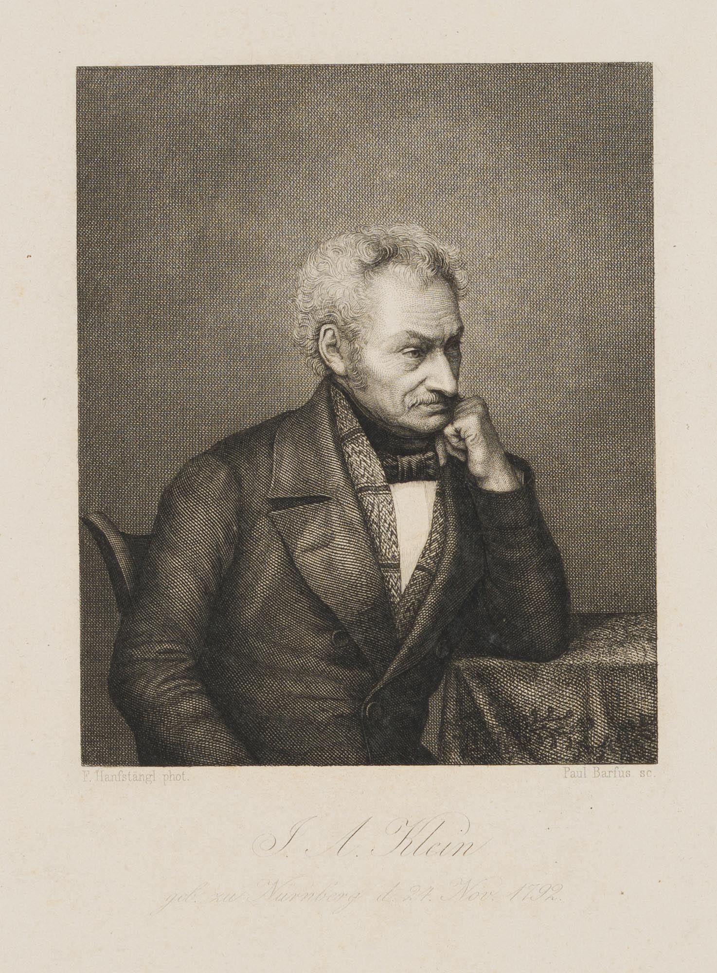 Portrait des Johann Adam KLEIN